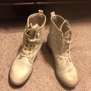 Women’s Laced up Leather/Suede Ankle Boots